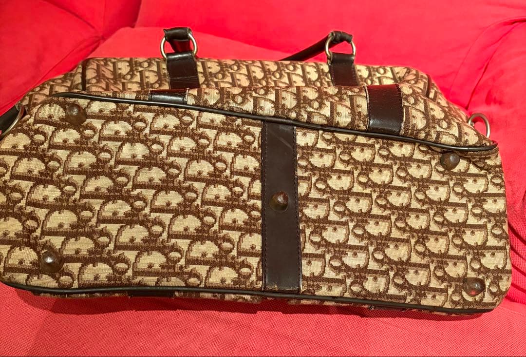 Dior トロッター柄ボストンバッグ