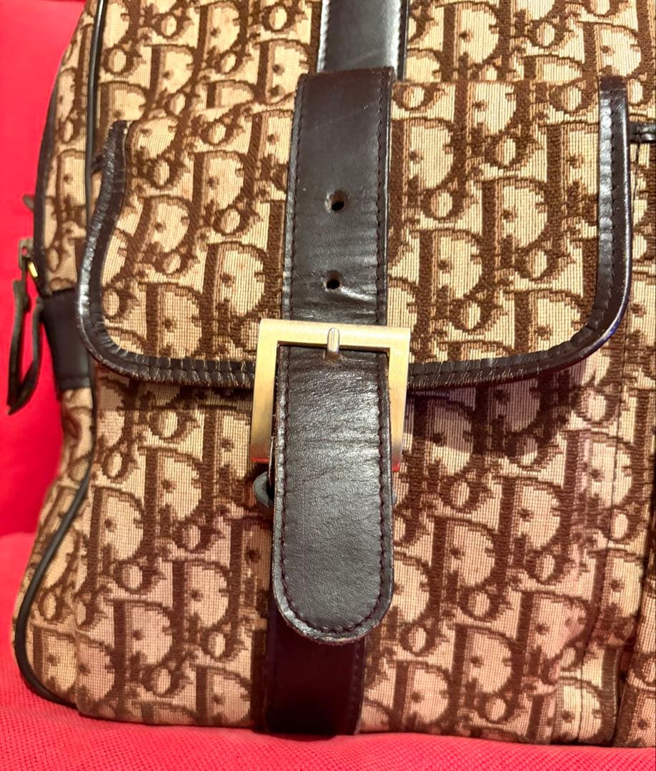 Dior トロッター柄ボストンバッグ