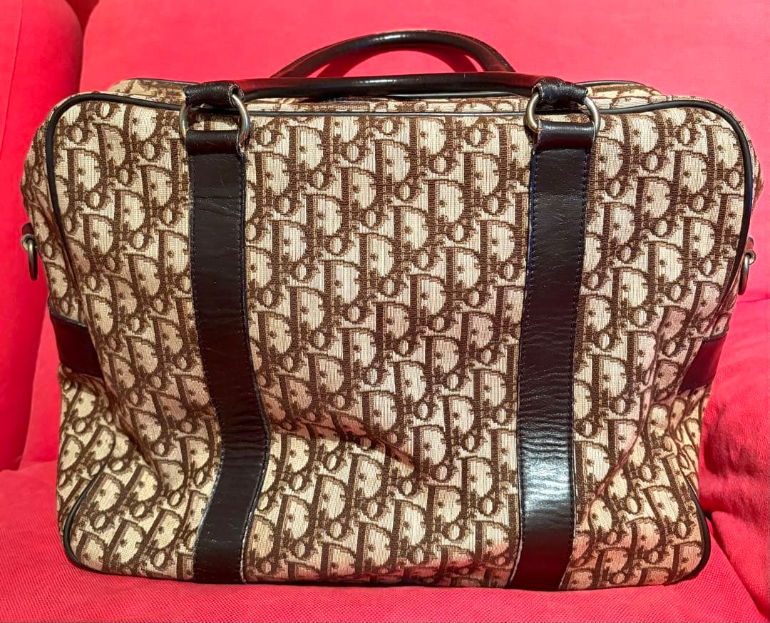 Dior トロッター柄ボストンバッグ