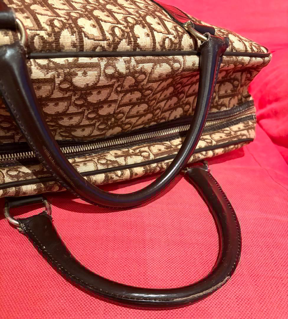 Dior トロッター柄ボストンバッグ