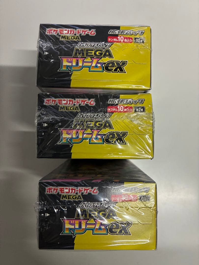ポケモンカードゲーム MEGA ドリームex シュリンク付き3BOX