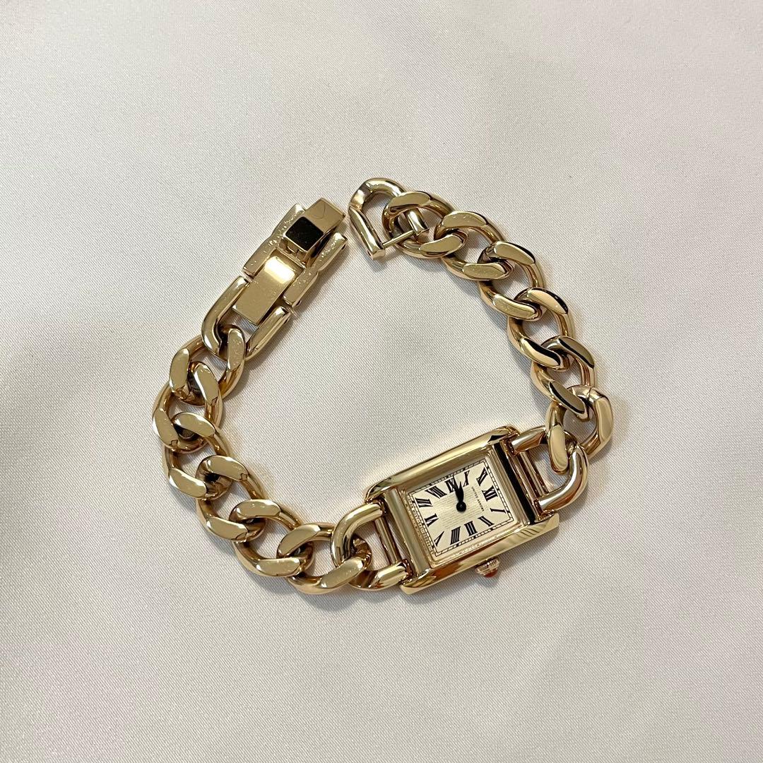 【UNITED ARROWS】スクエア チェーン 腕時計