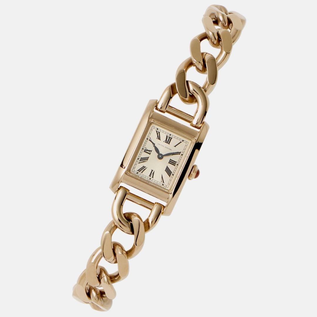 【UNITED ARROWS】スクエア チェーン 腕時計