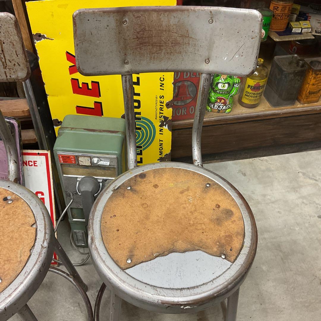 USAインダストリアル　スツール2脚