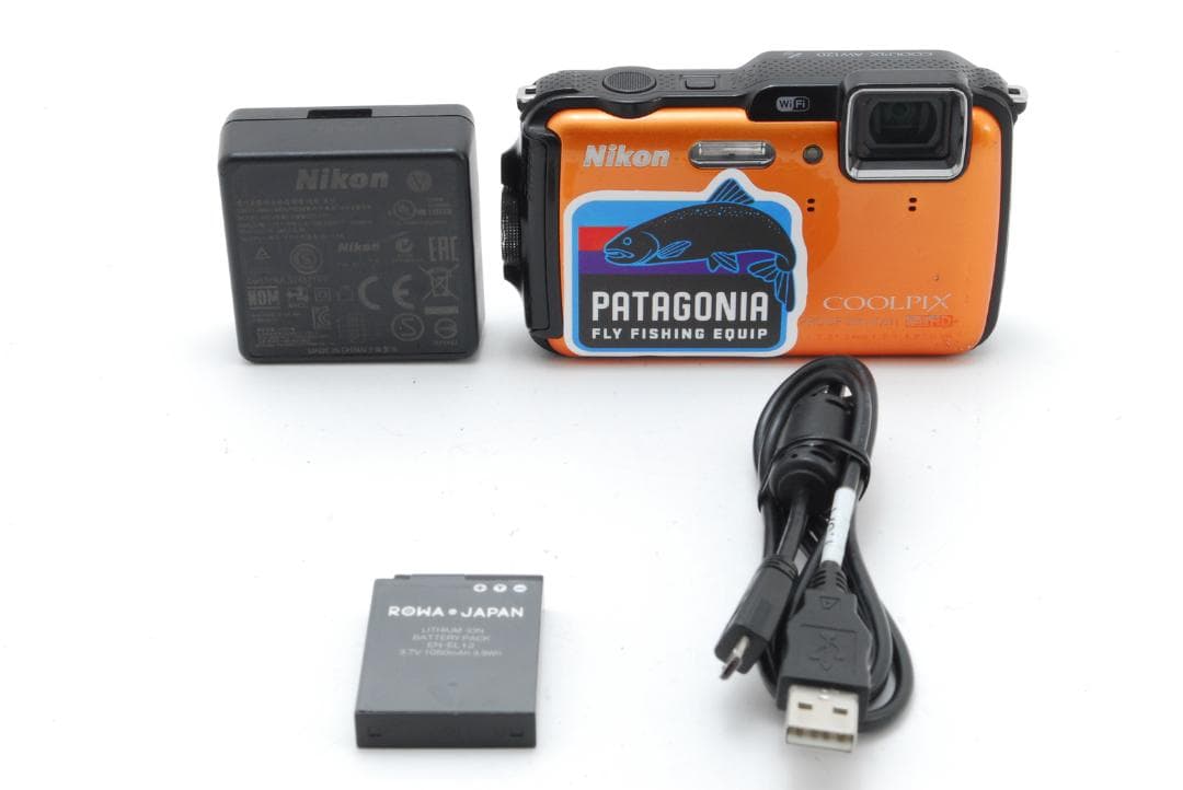 Nikon Coolpix aw120 オレンジ色 デジタルカメラ 動作確認済み