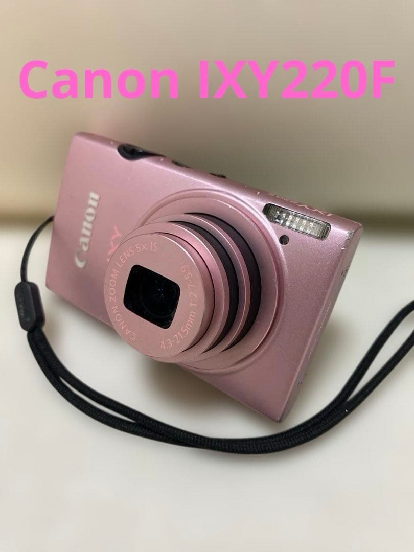 Canon IXY220F デジタルカメラ ピンク 充電器付き