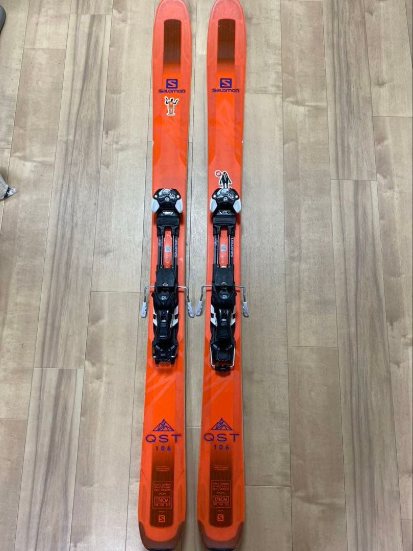 サロモン　スキー板 174cm　ファット　QST106 　SALOMON