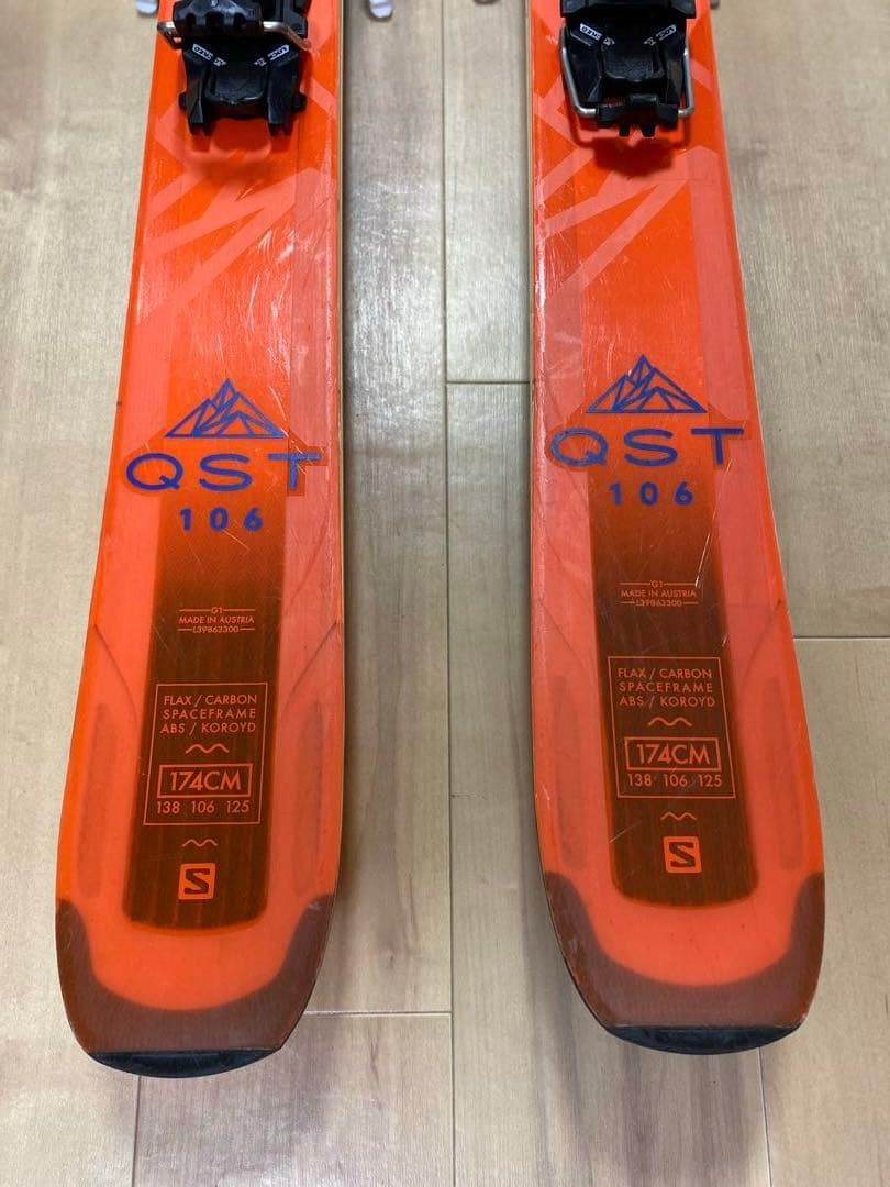 サロモン　スキー板 174cm　ファット　QST106 　SALOMON