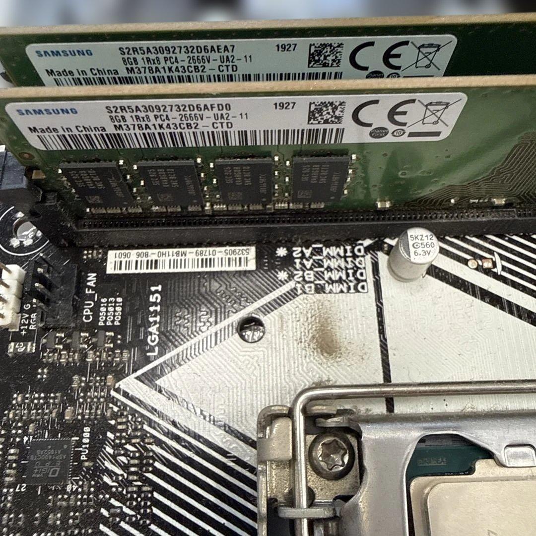 グラフィックボード・グラボ・ビデオカード ASUS PRIME B365-PLUS & GTX1650 & i7-8700