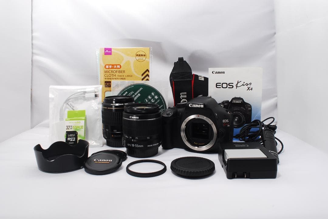 ⭐Canon kiss X4 18-55/80-200 初心者向け望遠Wズーム