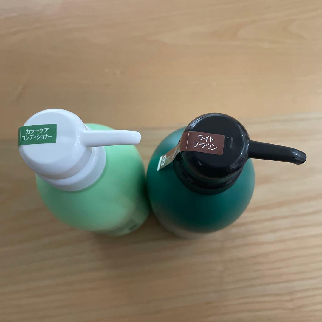 新品未使用 利尻カラーシャンプーA ライトブラウン&コンディショナー 500ml