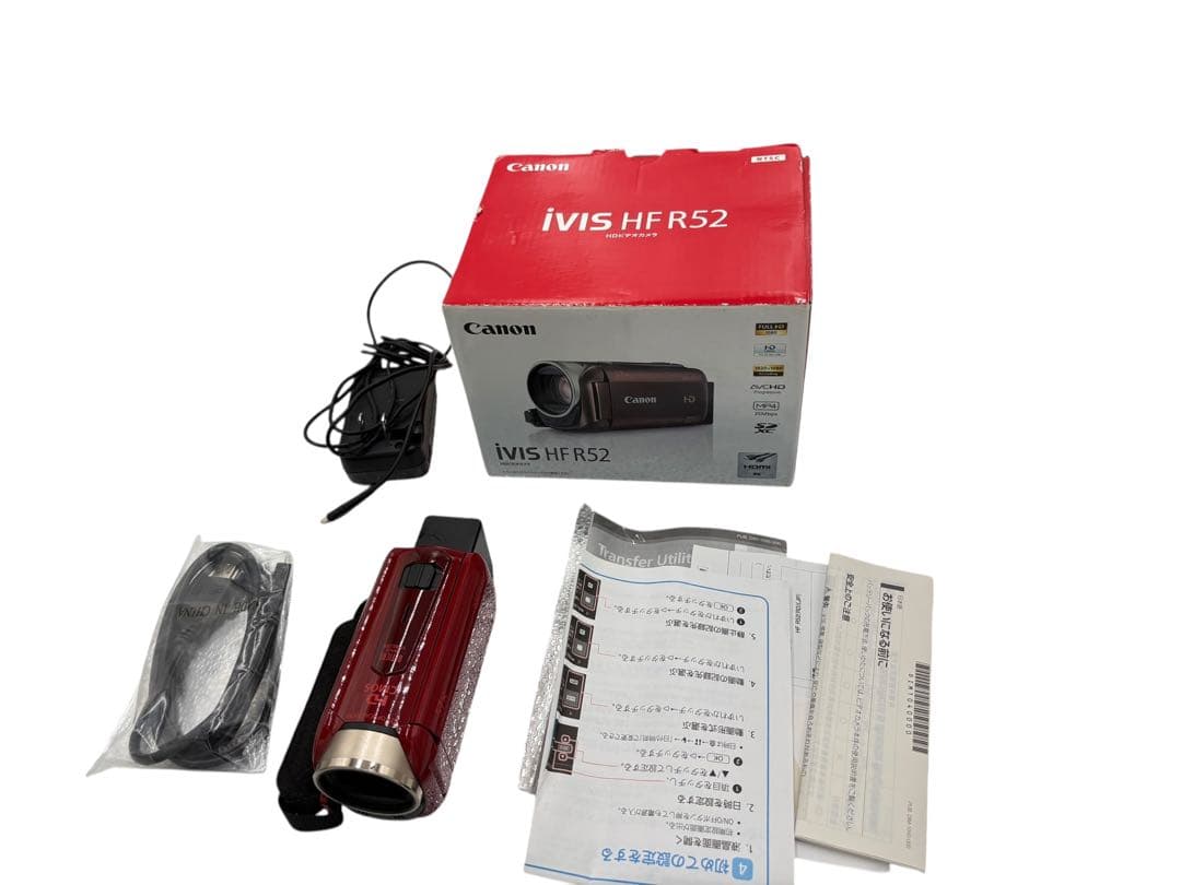 Canon ivis HF R52 ビデオカメラ　キャノン　ビデオカメラ レッド