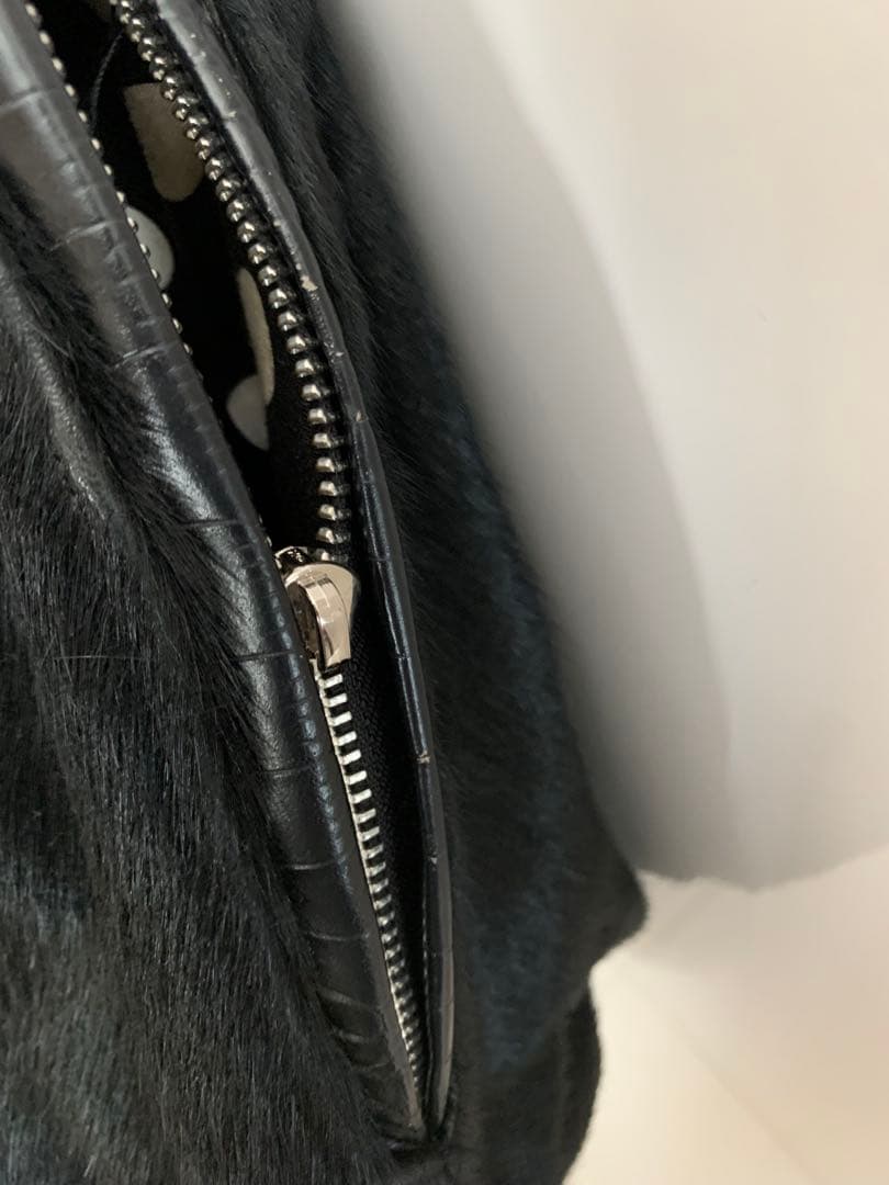 とっても可愛いmuta 8バック　ハラコ　本革　クロコ型押し