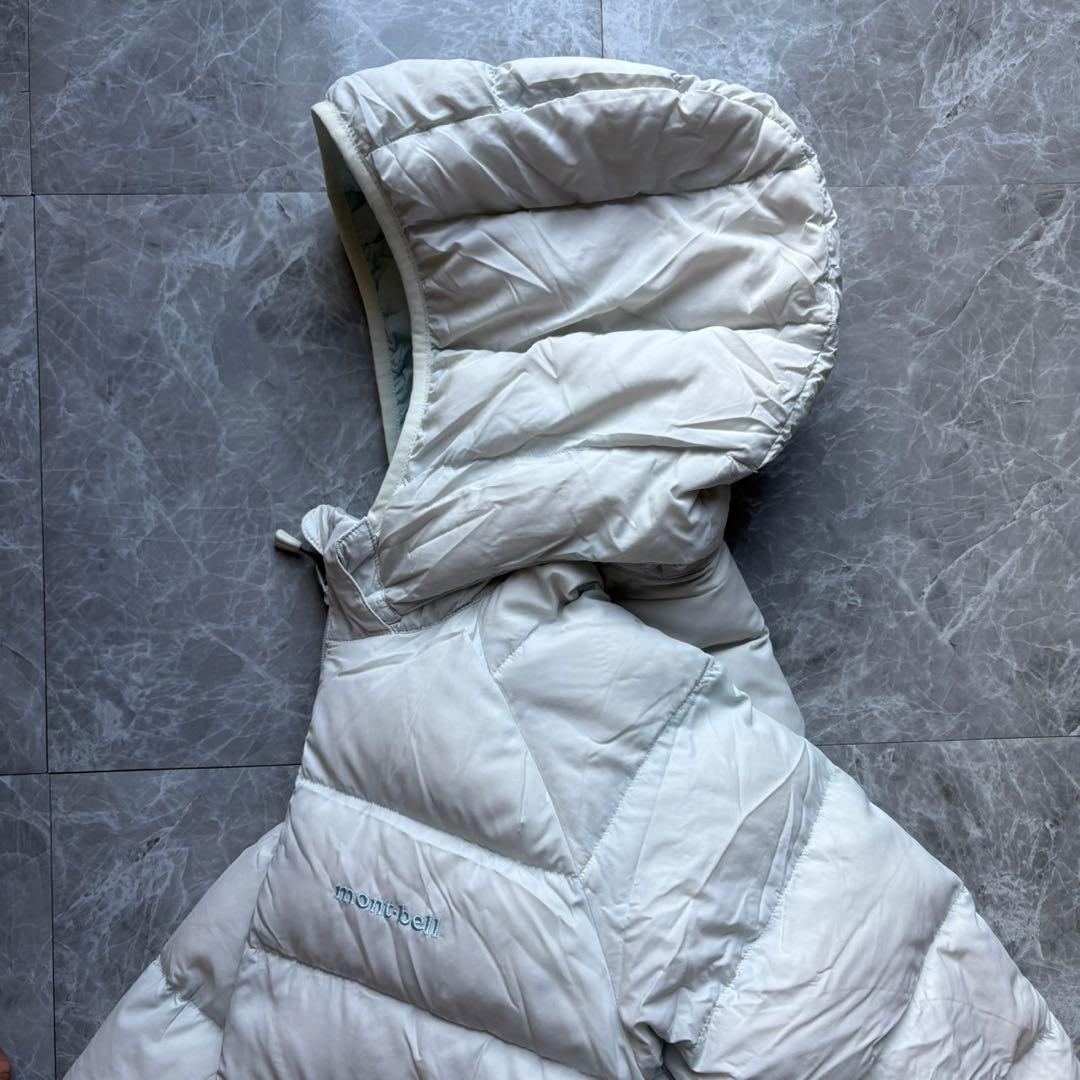 【人気カラー❗️】mont-bell ダウンジャケットS ホワイトモンベル　160