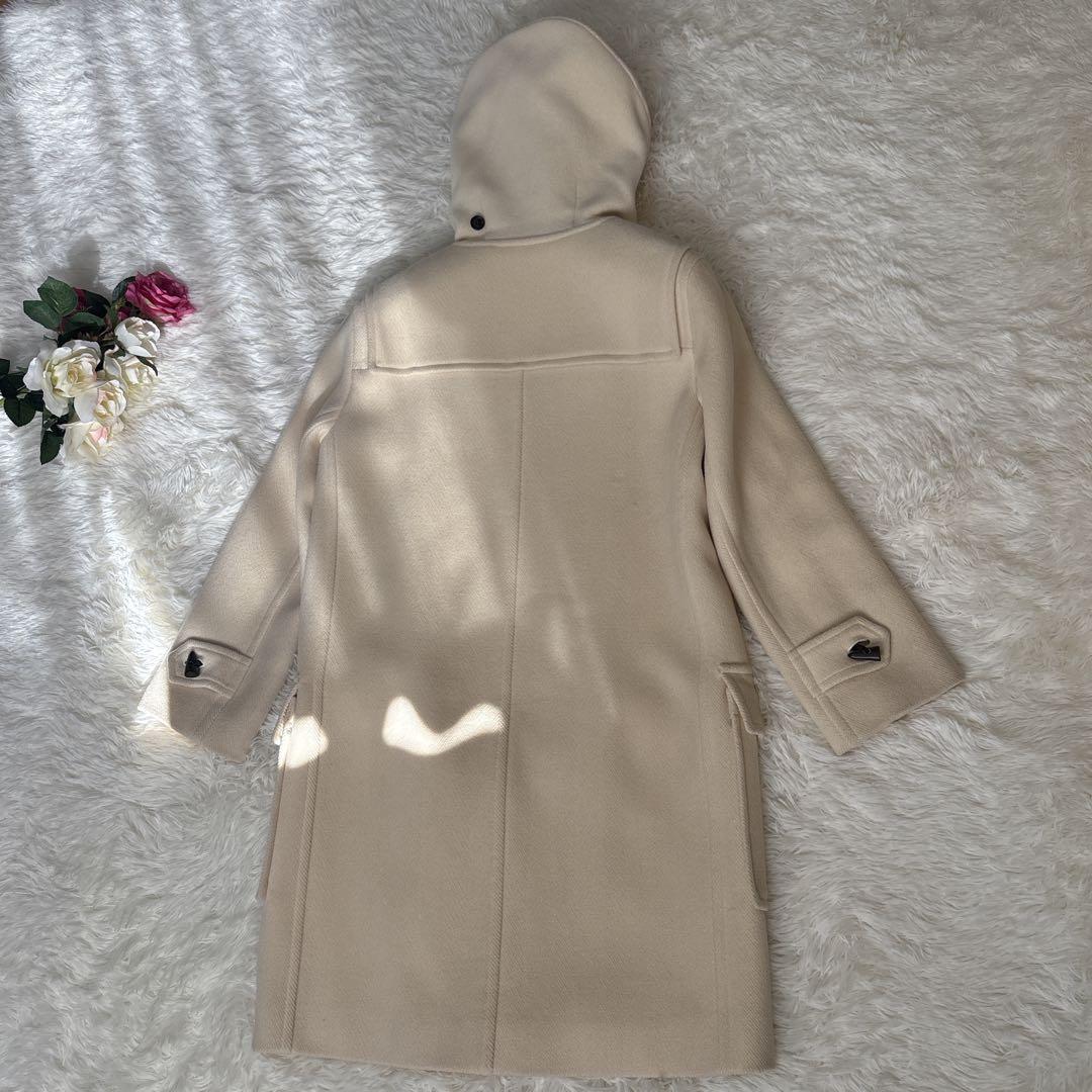 バーバリーロンドン ダッフルコート ヘリンボーン クリーム色