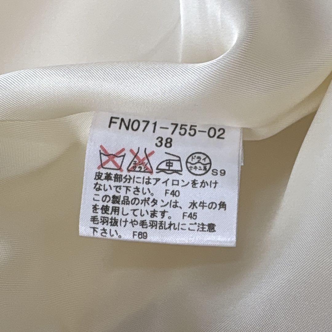 バーバリーロンドン ダッフルコート ヘリンボーン クリーム色