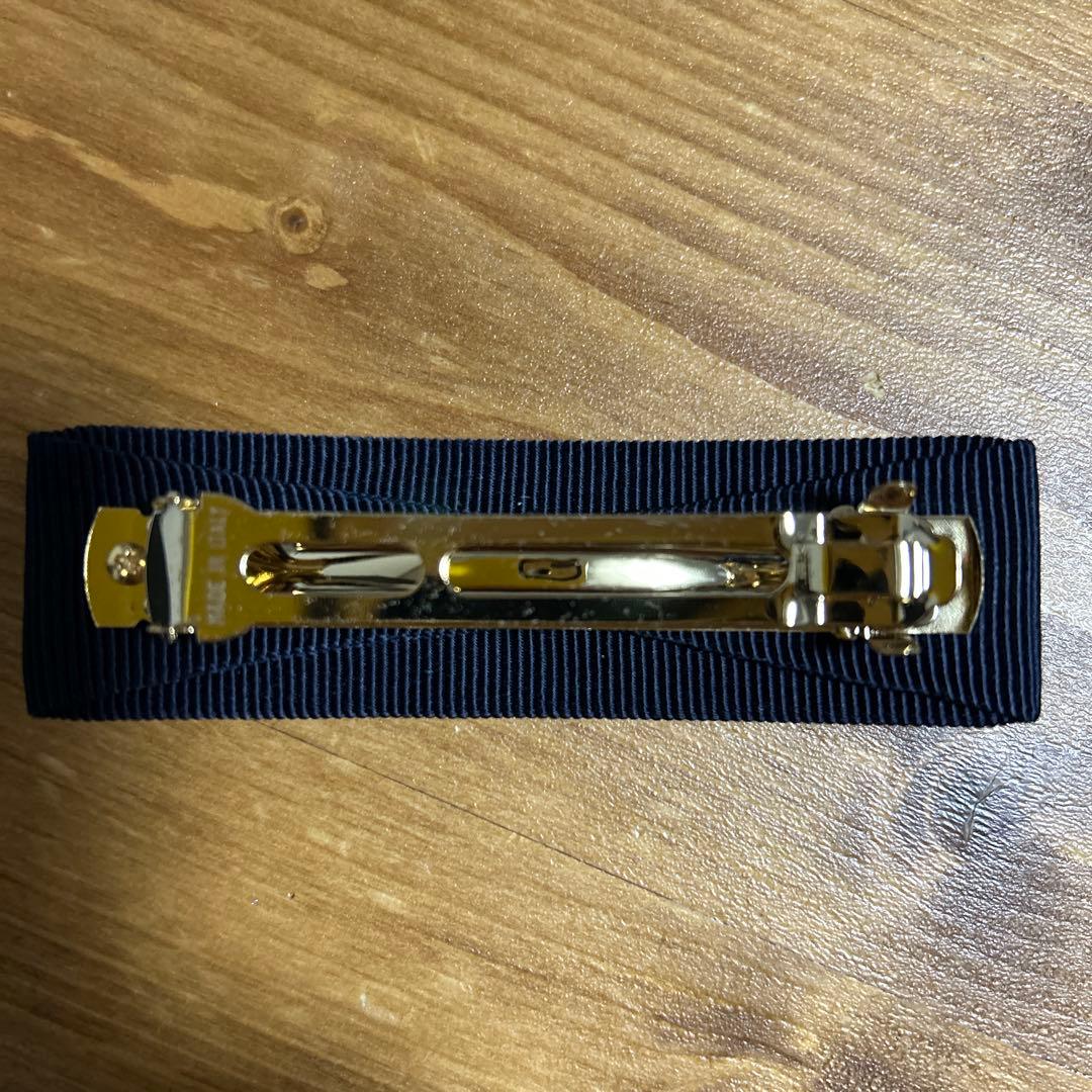 【Salvatore Ferragamo】 フェラガモ　バレッタ　ネイビー