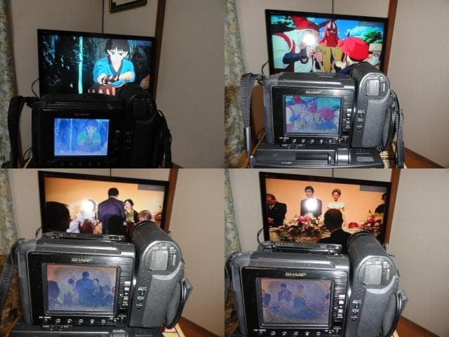 録・再・ダビングOK◆SHARP Hi8ビデオカメラ VL-HL３　美品