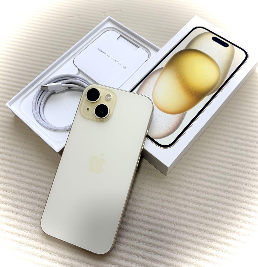 iphone15 イエロー128GB SIMフリー