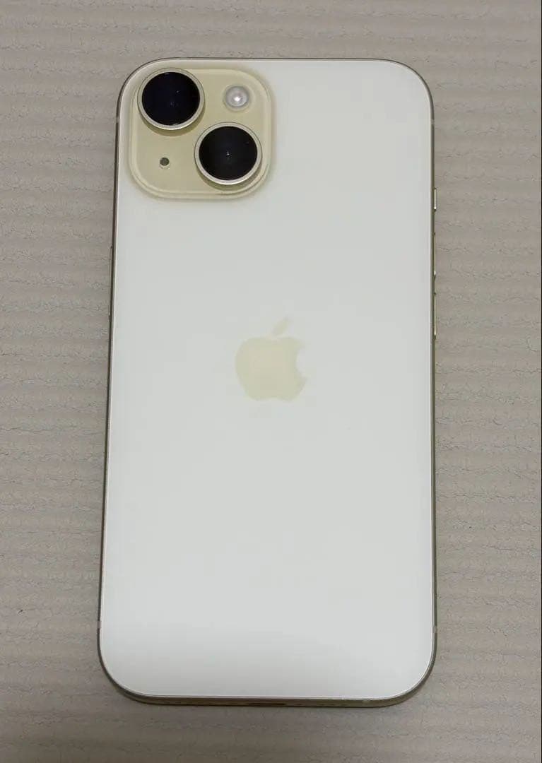 iphone15 イエロー128GB SIMフリー