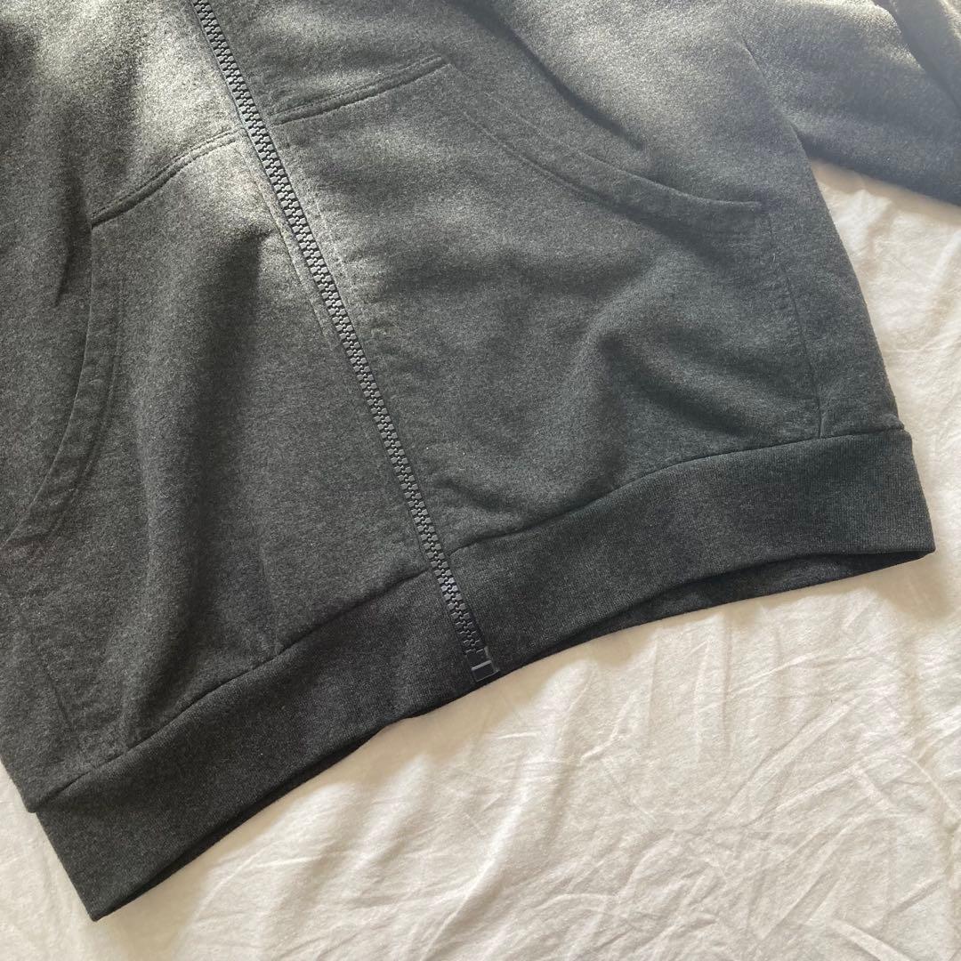 極希少　ラフバイラフシモンズ　ジップパーカー　Missing　ワッペン　灰色　S