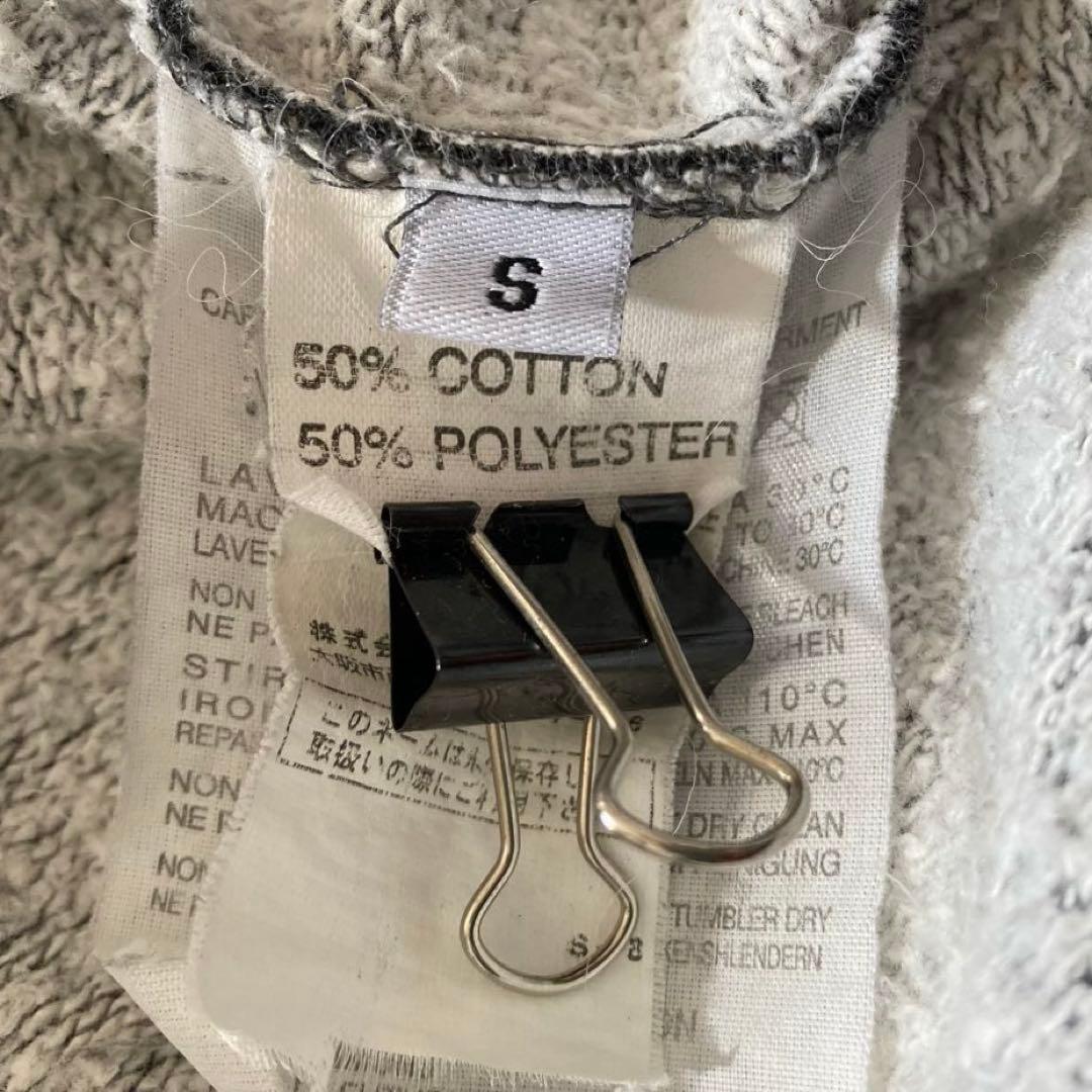 極希少　ラフバイラフシモンズ　ジップパーカー　Missing　ワッペン　灰色　S