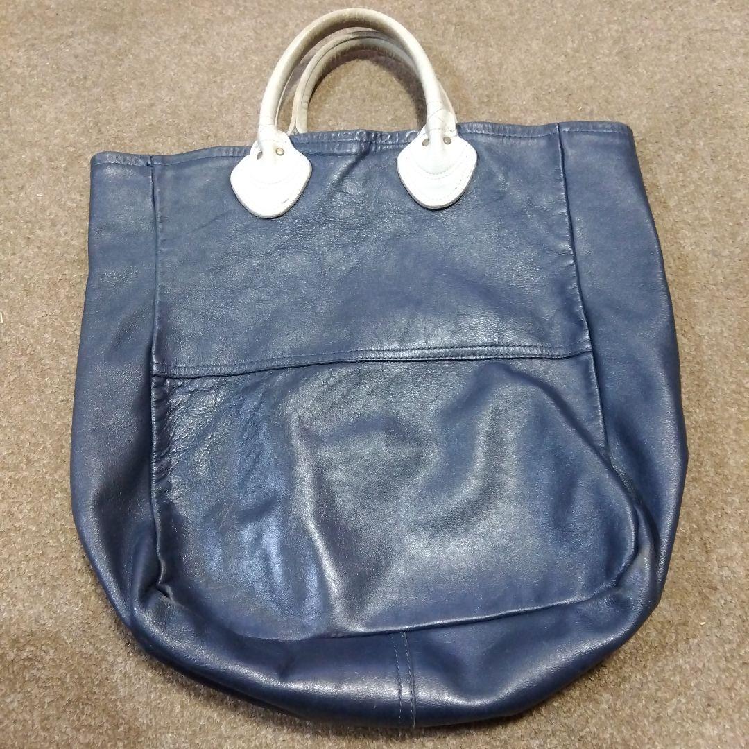 VANSON トートバッグ ネイビー