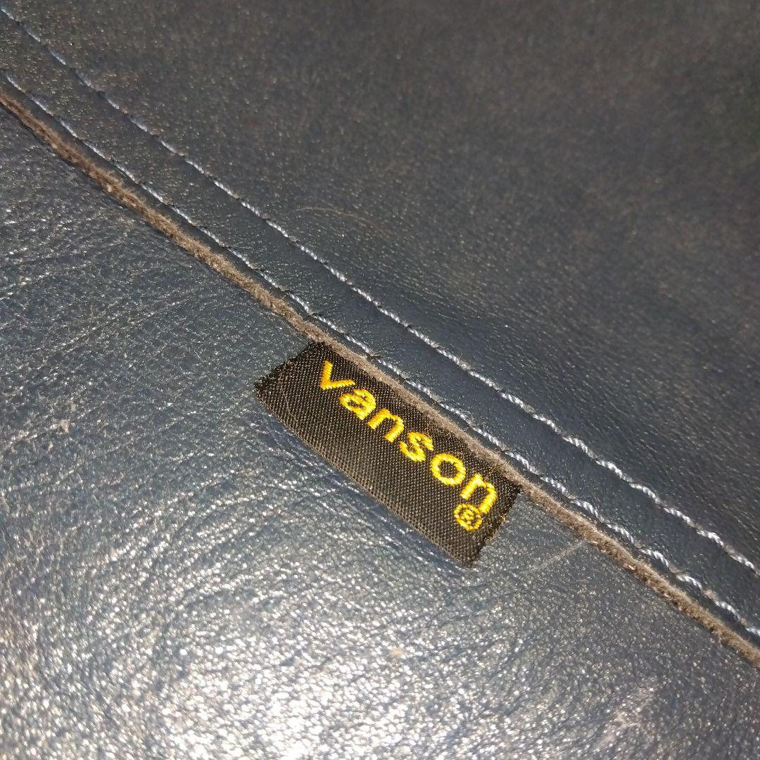 VANSON トートバッグ ネイビー