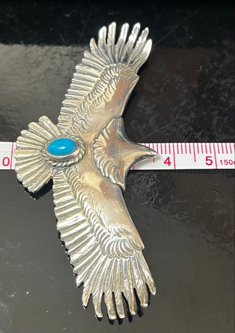 廃盤全銀銀縄ターコイズ付き大イーグル タディアンド キング