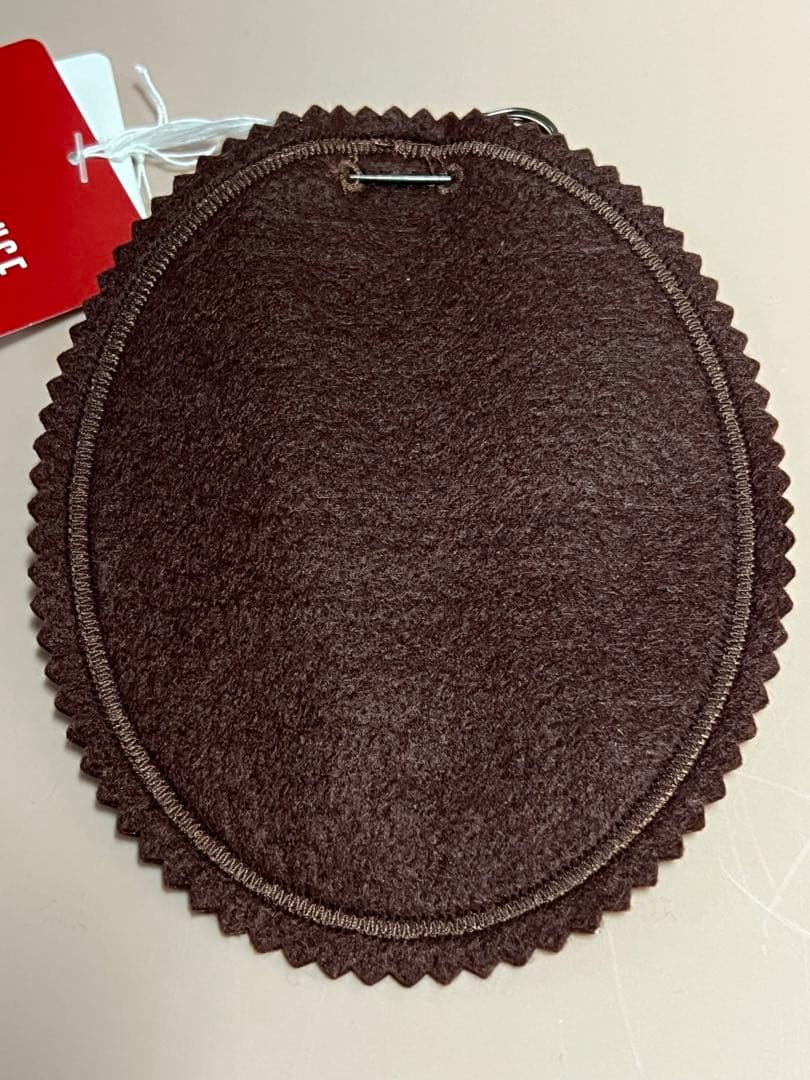 ピンクハウス　刺繍ワッペン　リス　りんご