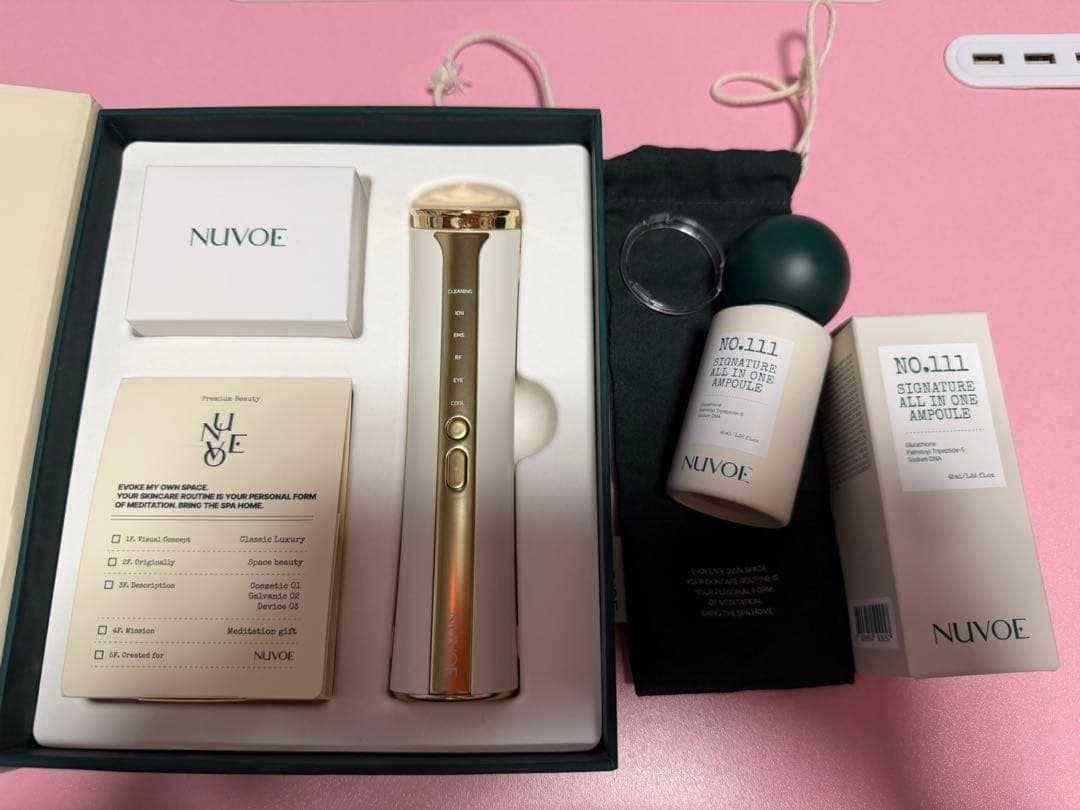 NUVOE 【6モード美顔器＋PDRN・グルタチオン美容液】 ヌボエ SET