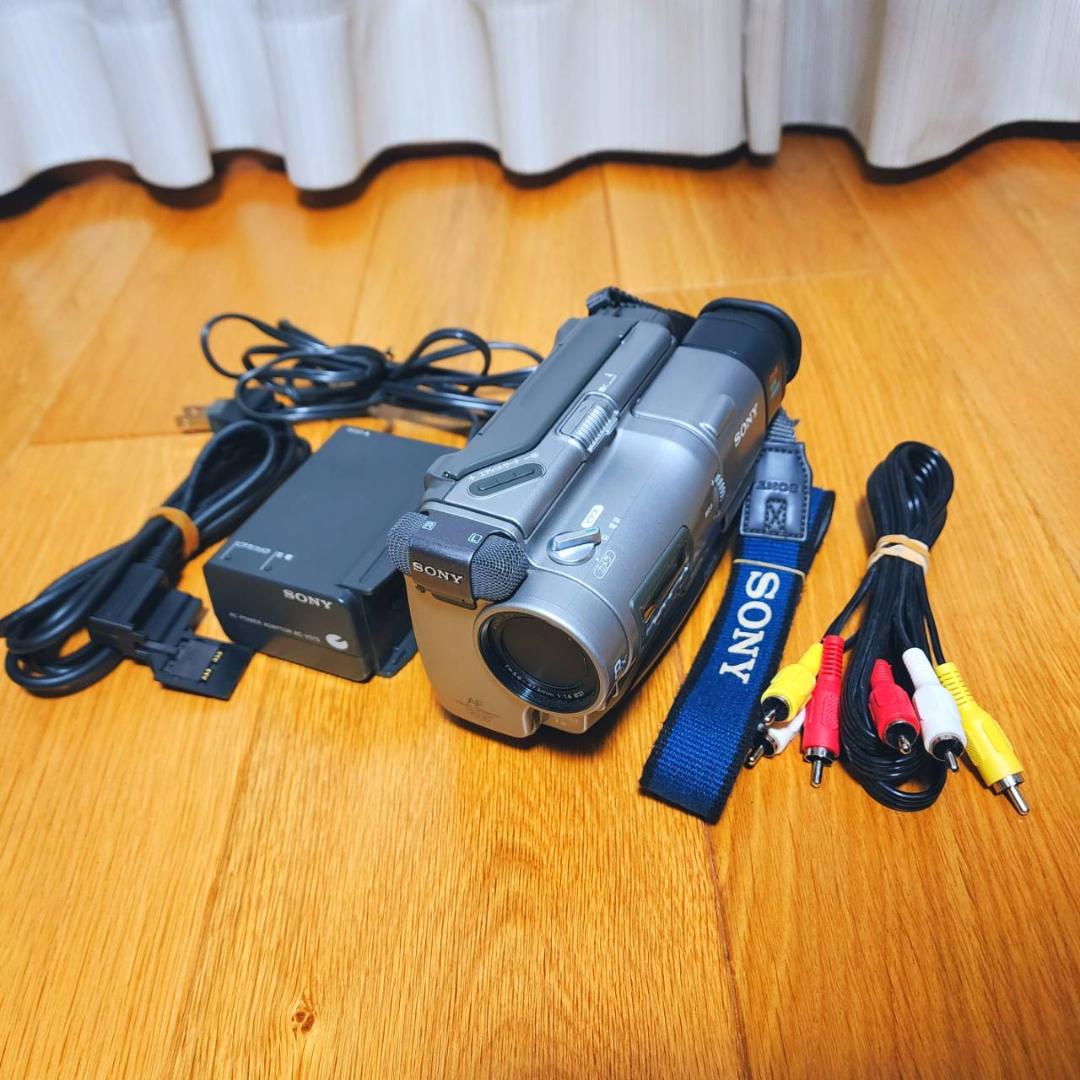 【動作確認済】SONY Hi8 高画質 8ミリ ビデオカメラ ACアダプタセット