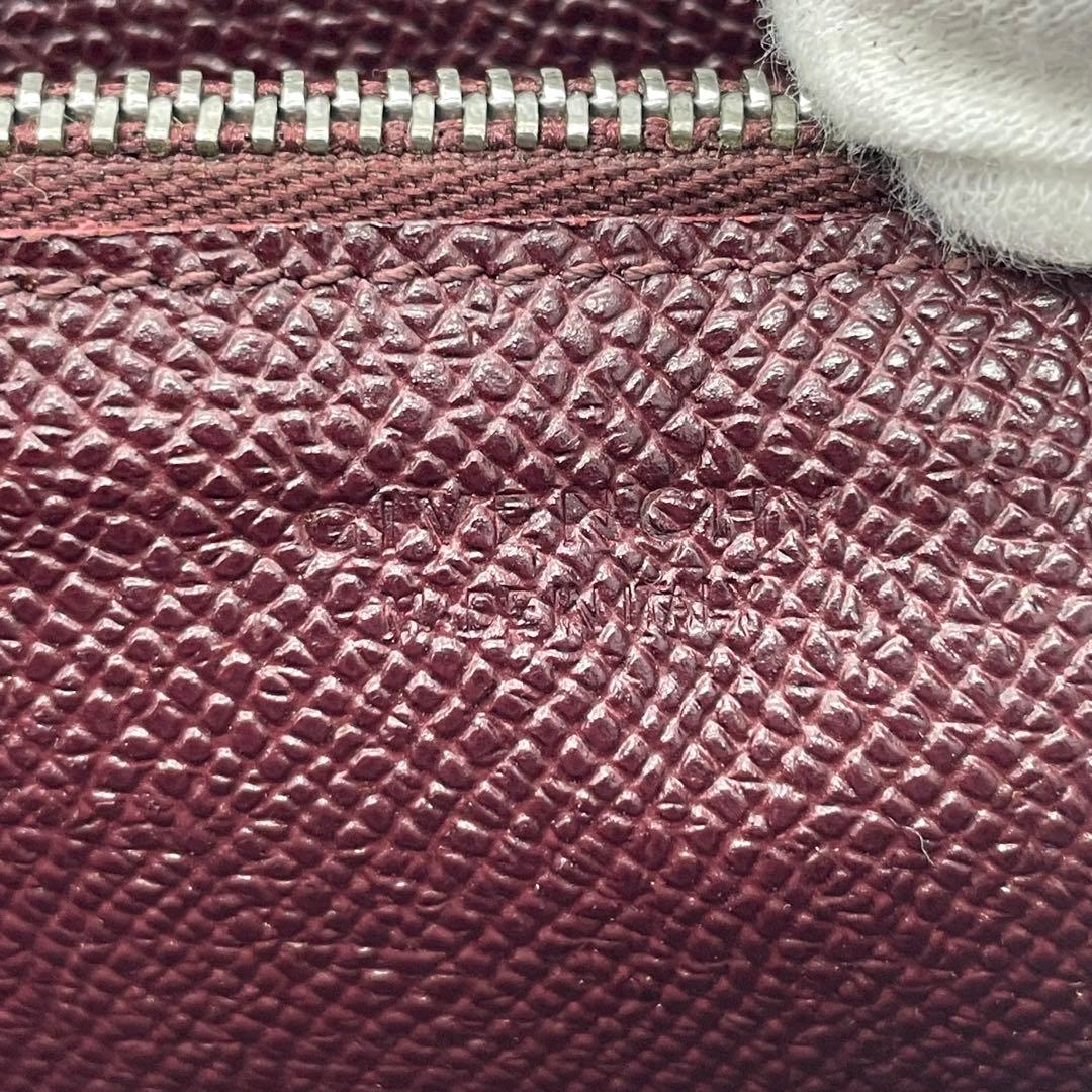 【美品】 GIVENCHY ジバンシー レザー ラウンドファスナー 長財布w5