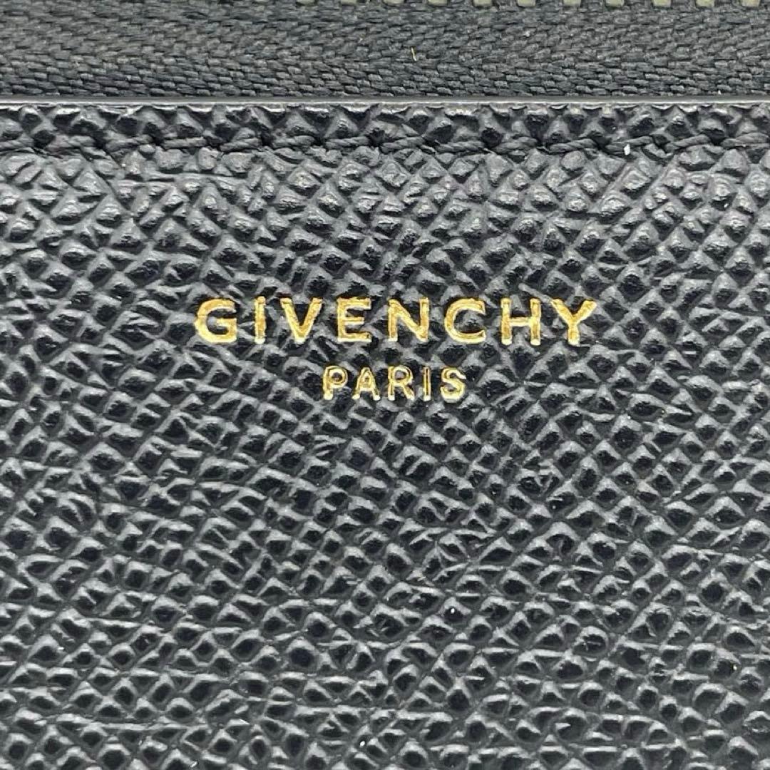 【美品】 GIVENCHY ジバンシー レザー ラウンドファスナー 長財布w5