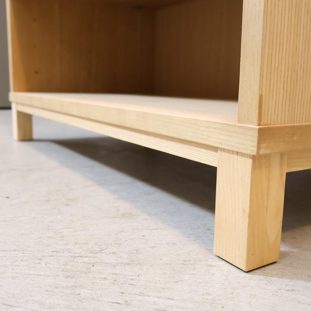 無印良品 MUJI タモ材 木製収納 本棚 書棚 7段 ブックシェルフ 収納