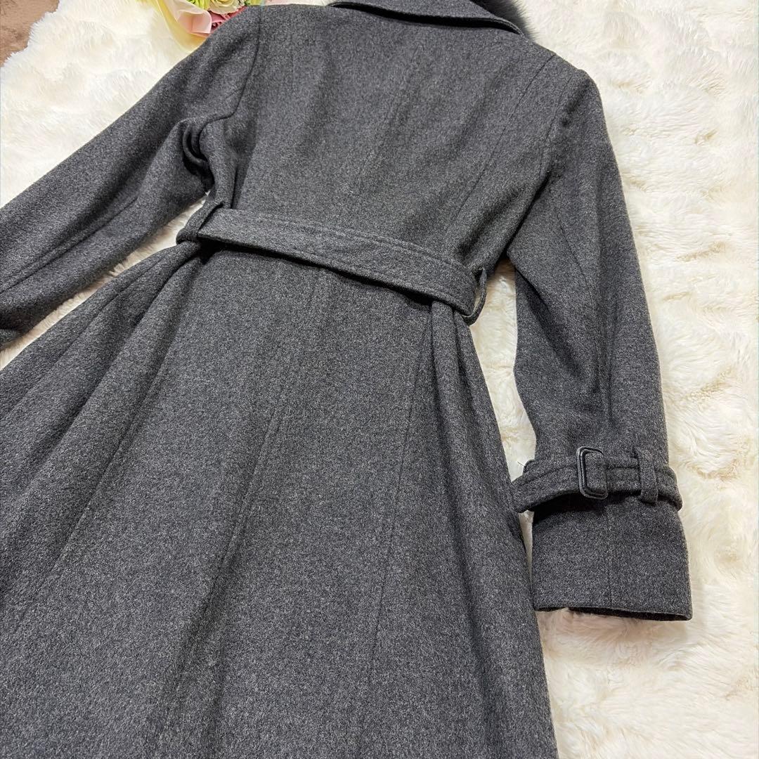 美品 BARNEYS NEWYORK カシミヤ100％ フオックスファー コート