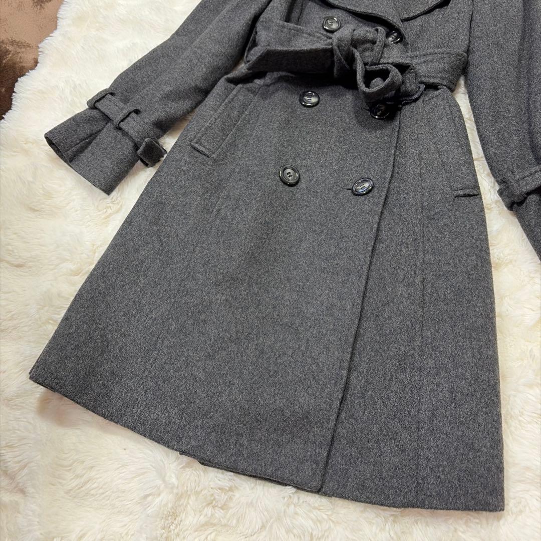 美品 BARNEYS NEWYORK カシミヤ100％ フオックスファー コート