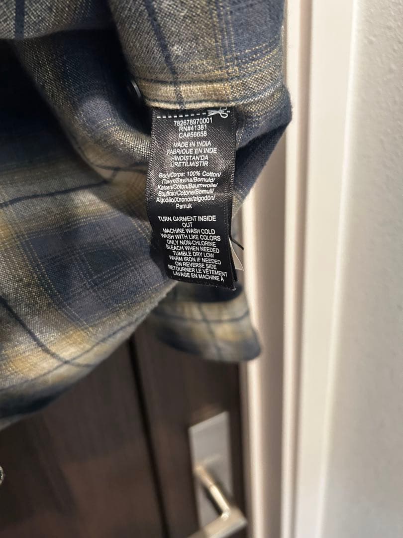 新品未使用　スーパーレア　RRL ダブルアールエル　シャドーオンブレ　シャツ