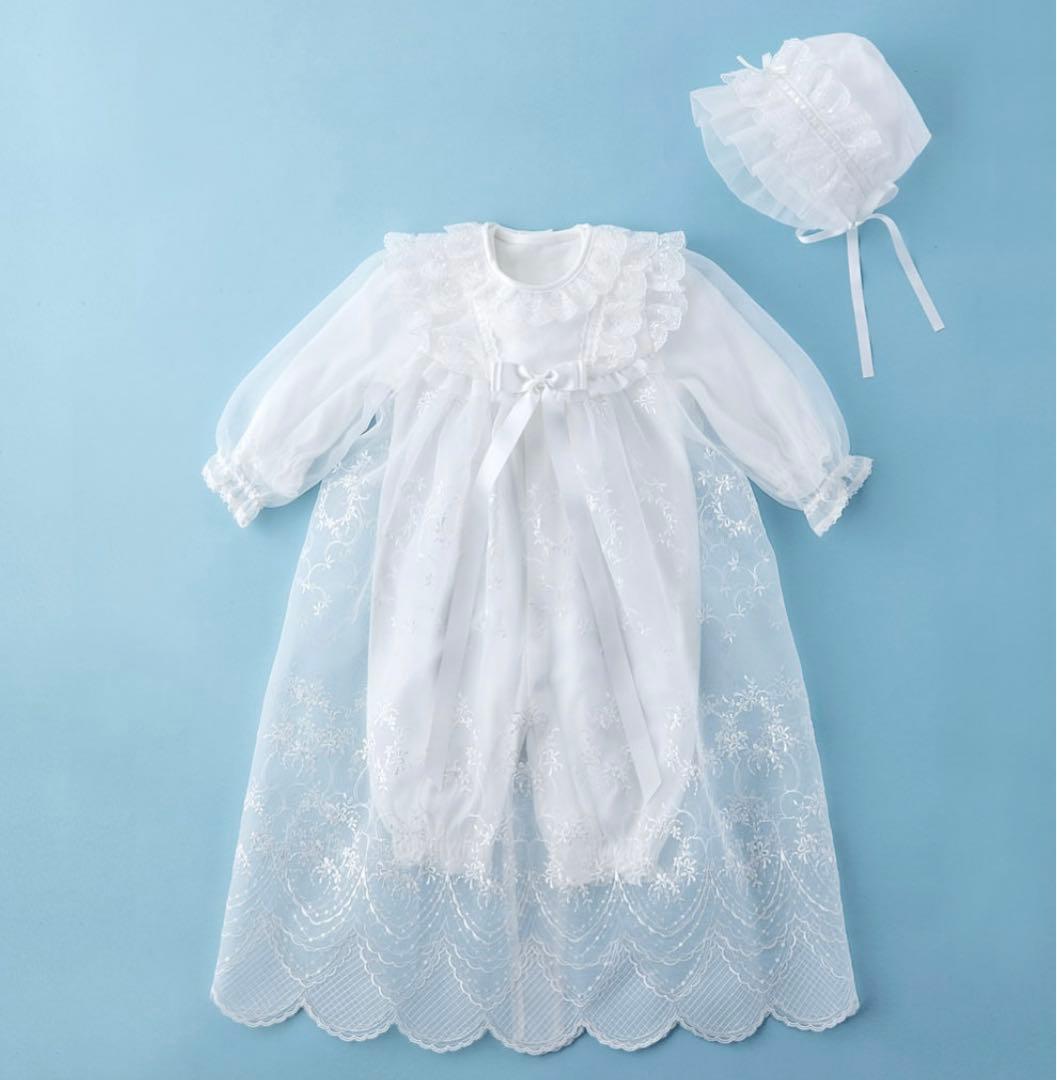 美品！！赤ちゃんの城　ベビードレス　セレモニードレス　3点セット　お宮参り　退院