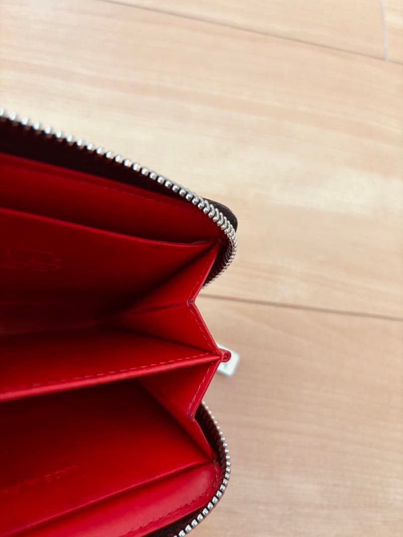 【美品】クリスチャンルブタン クラフトロゴ ケース 財布 ラウンドジップ