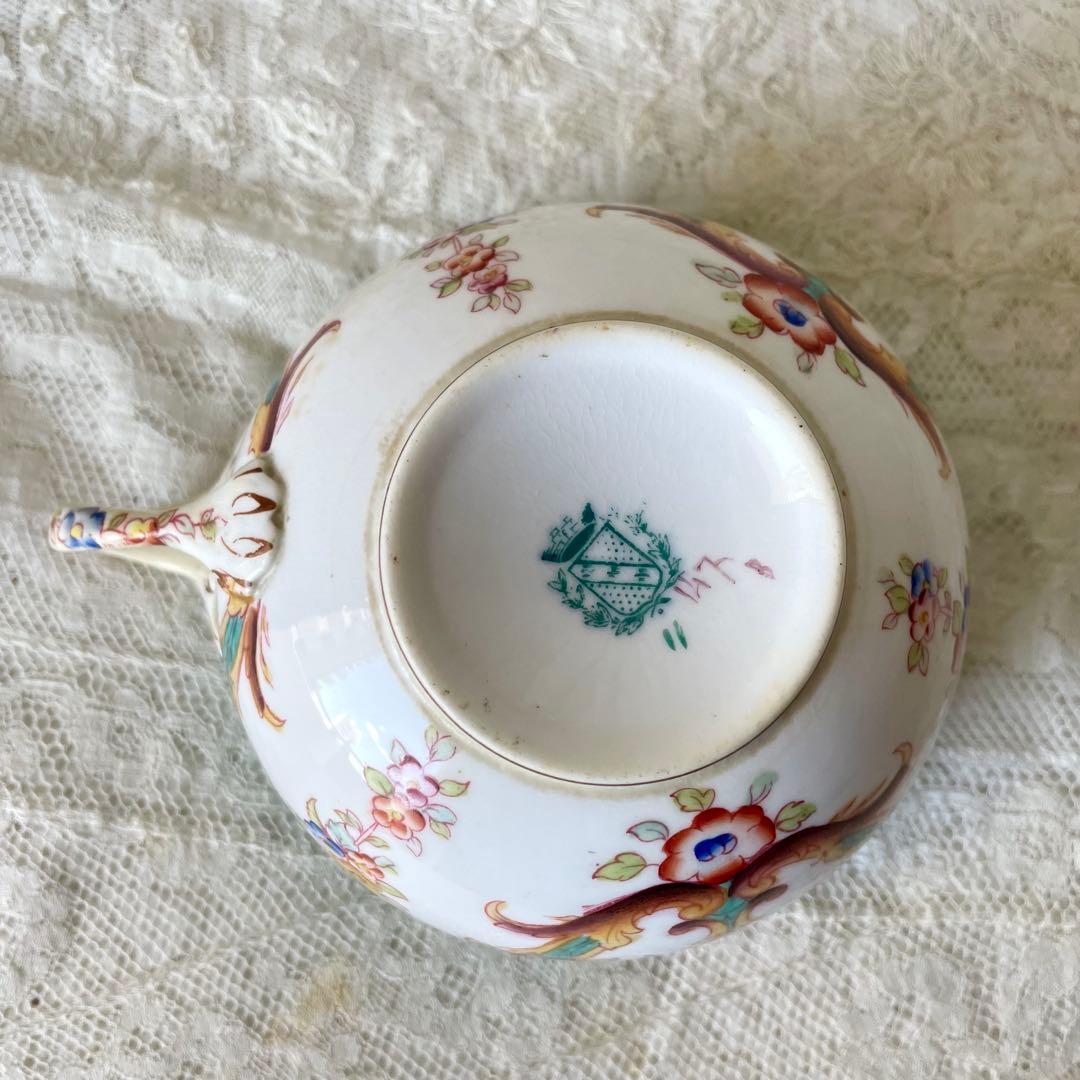 【レア】サルグミンヌミントン　ショコラカップ　緑　C&S フランスアンティーク