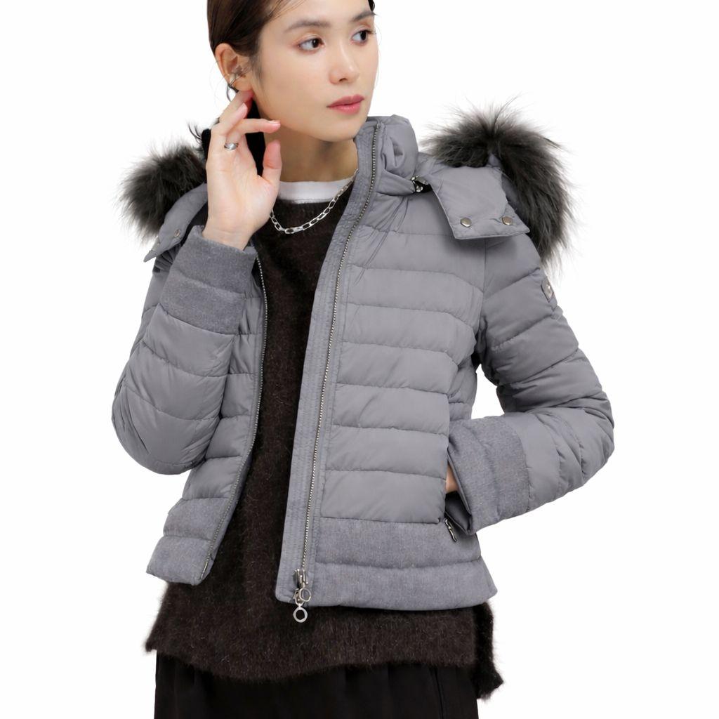⭐️訳あり美品⭐️タトラス ヴァレナ ダウンジャケット ショート ファー グレー