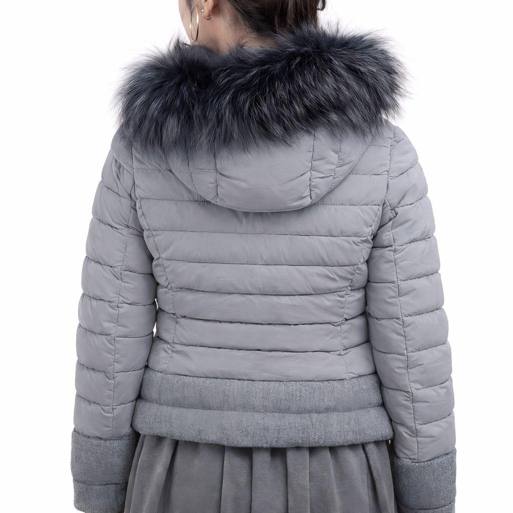 ⭐️訳あり美品⭐️タトラス ヴァレナ ダウンジャケット ショート ファー グレー