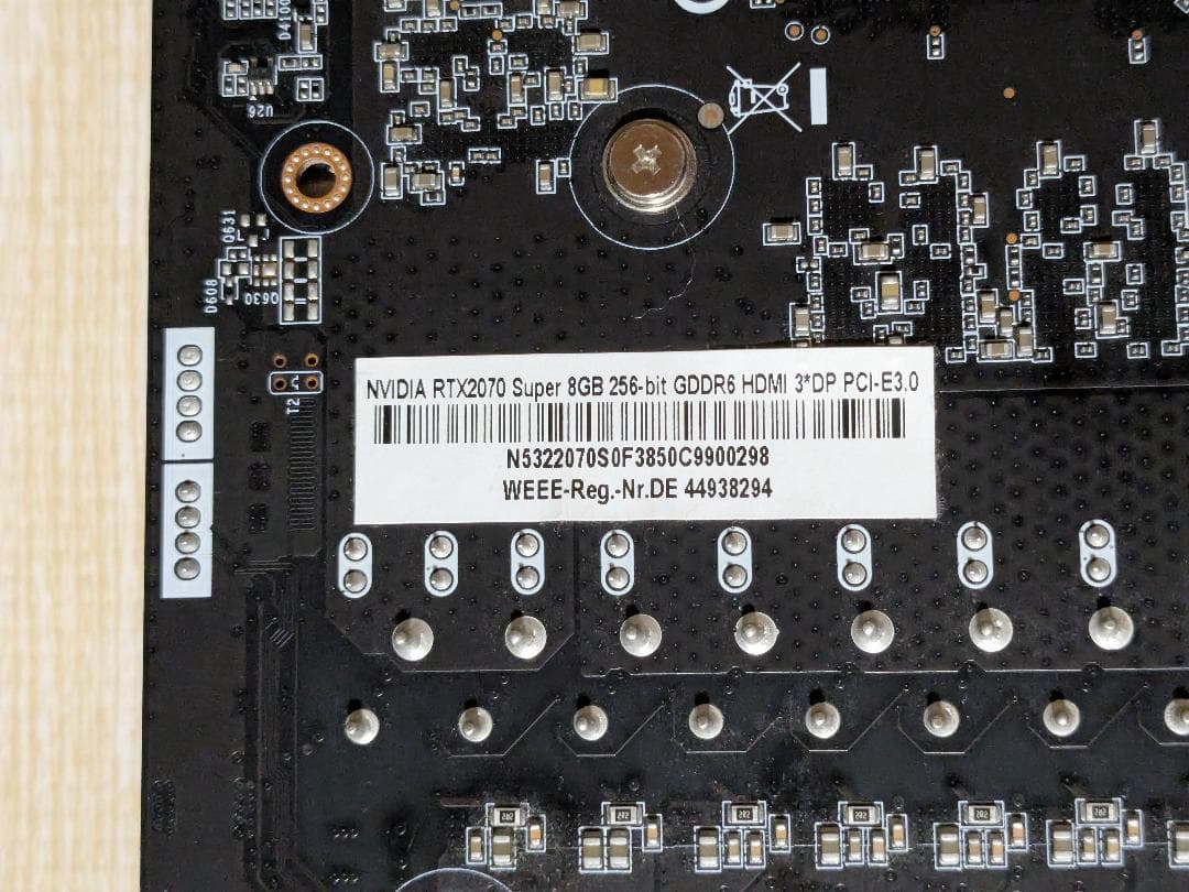 グラフィックボード・グラボ・ビデオカード NVIDIA RTX 2070 Super 8GB GDDR6