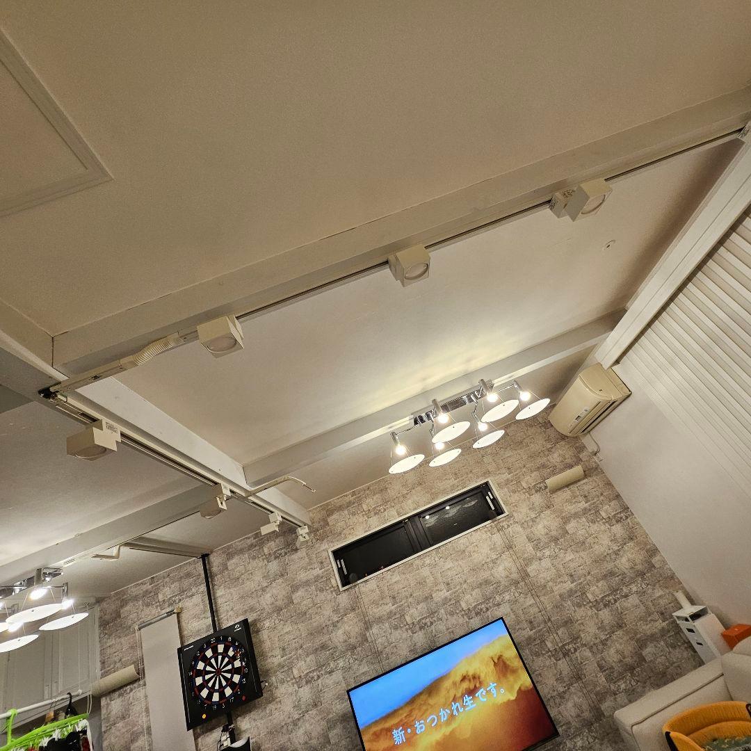 【美品】モダンシャンデリア 6灯 ホワイト