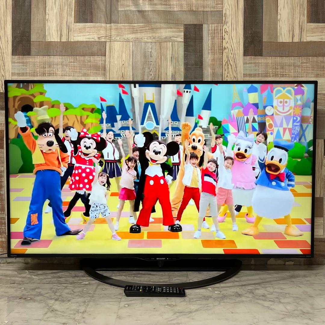 即日受渡❣️全国送料込シャープ50型4Kテレビ YouTube.NETFLIX視聴