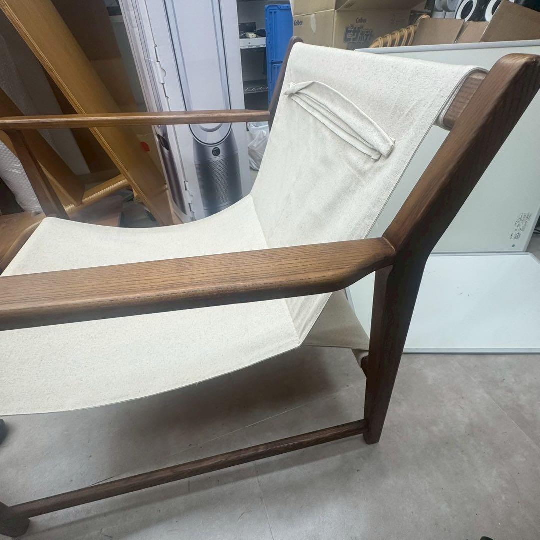 ZARA  デタッチャブルクッション ウッドアームチェア　美品 nk01