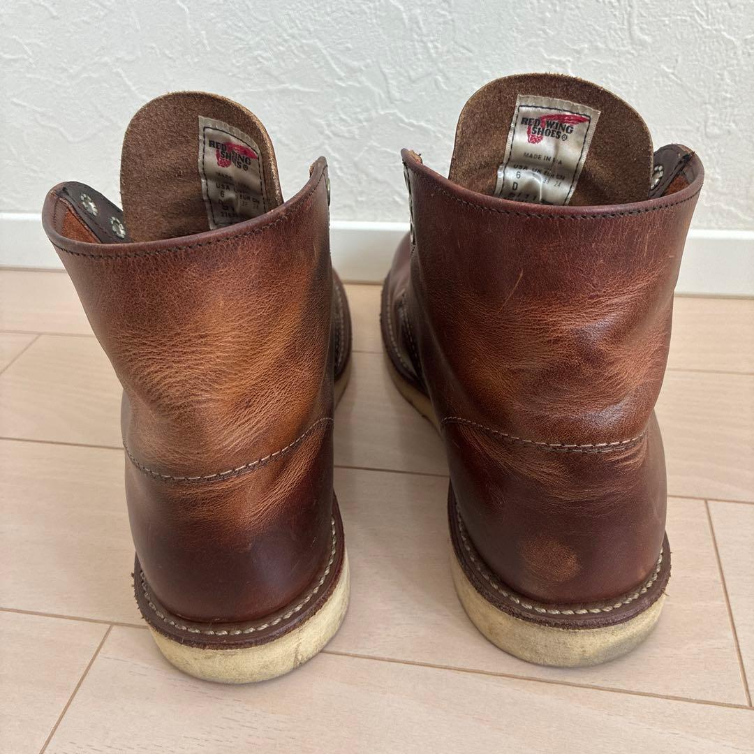 レッドウィング　US6D 赤茶9111 日本サイズ24.5cm 美品