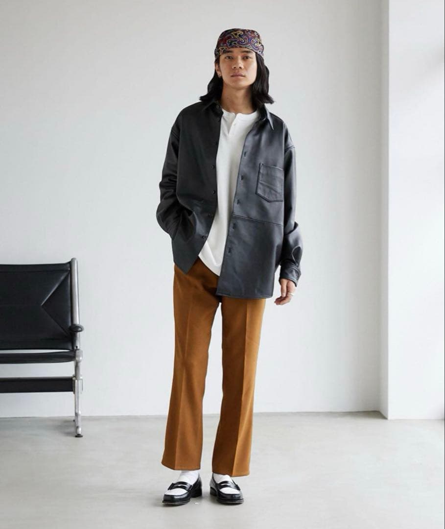 ぴ*ぴ様 ラムレザーファットシャツ　ジャーナルスタンダード　羊革