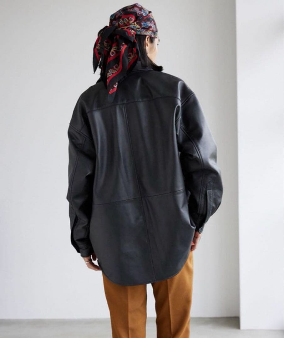 ぴ*ぴ様 ラムレザーファットシャツ　ジャーナルスタンダード　羊革